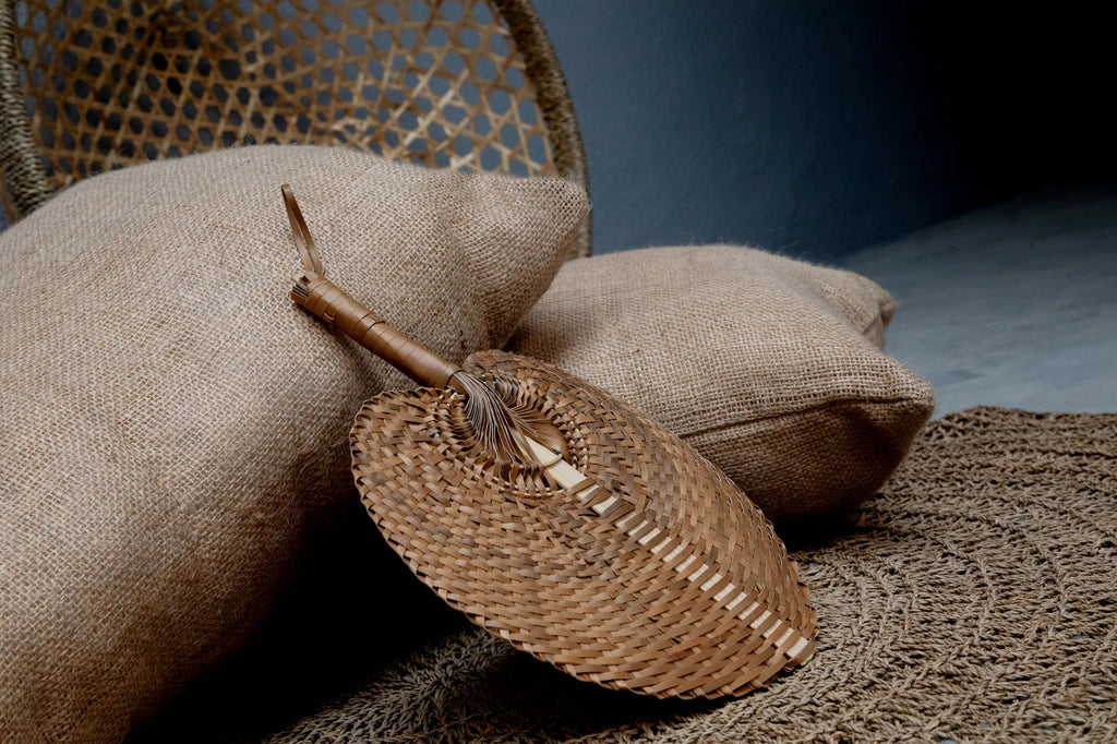 the jute cushion cover - natural - 60x35