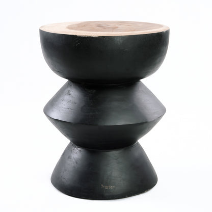 The Kulun Stool - Black Natural