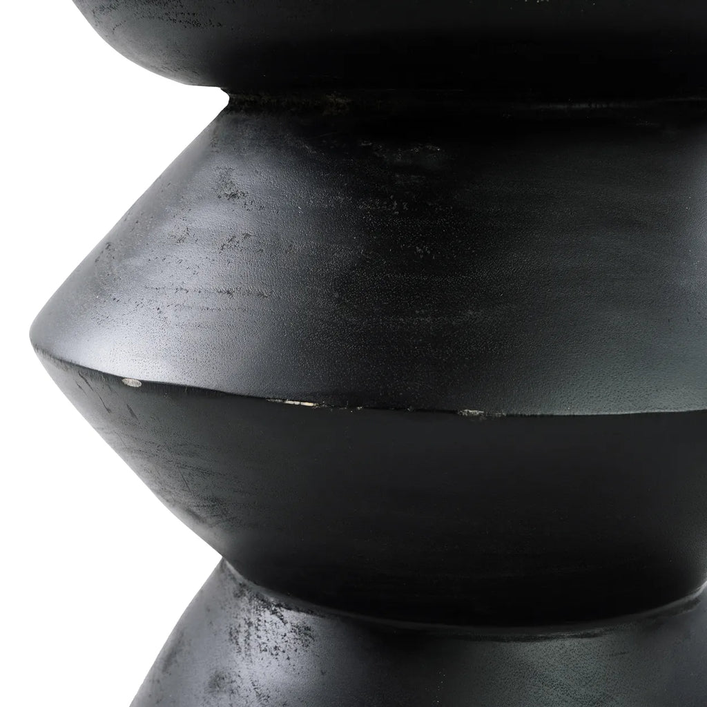 the kulun stool - black natural