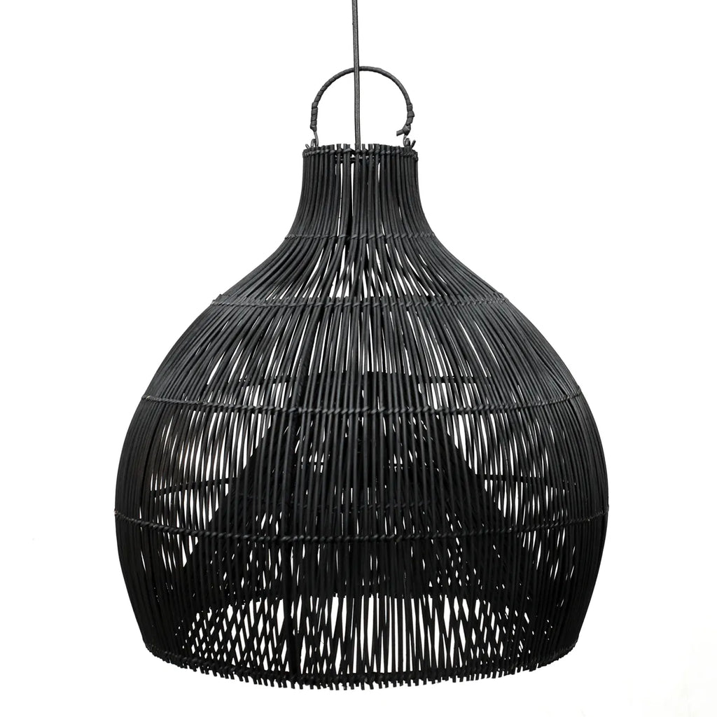 the lobster trap hanging lamp - black