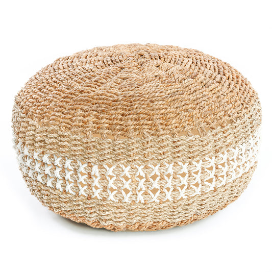 The Macrame Pouf