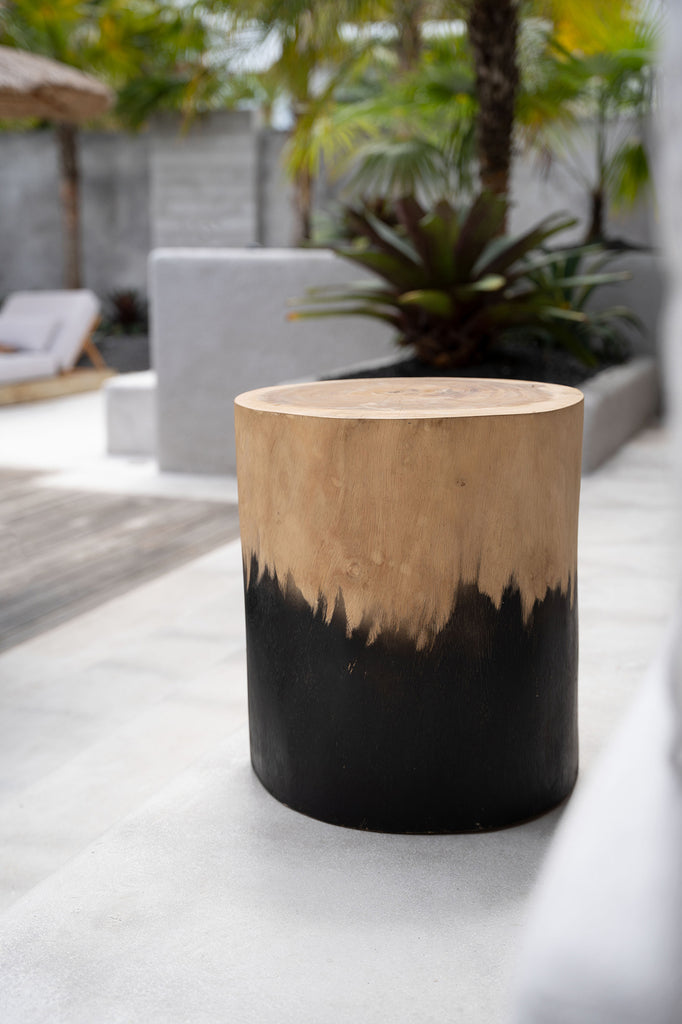 the morocho stool - black natural