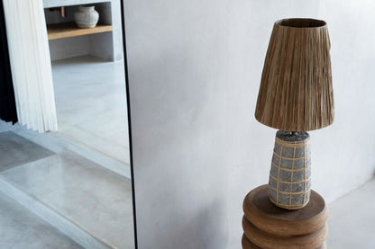 The Naxos Table Lamp - Concrete Gray Natural