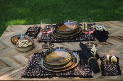 The Oh My Gee Placemat - Black Copper - Set of 4