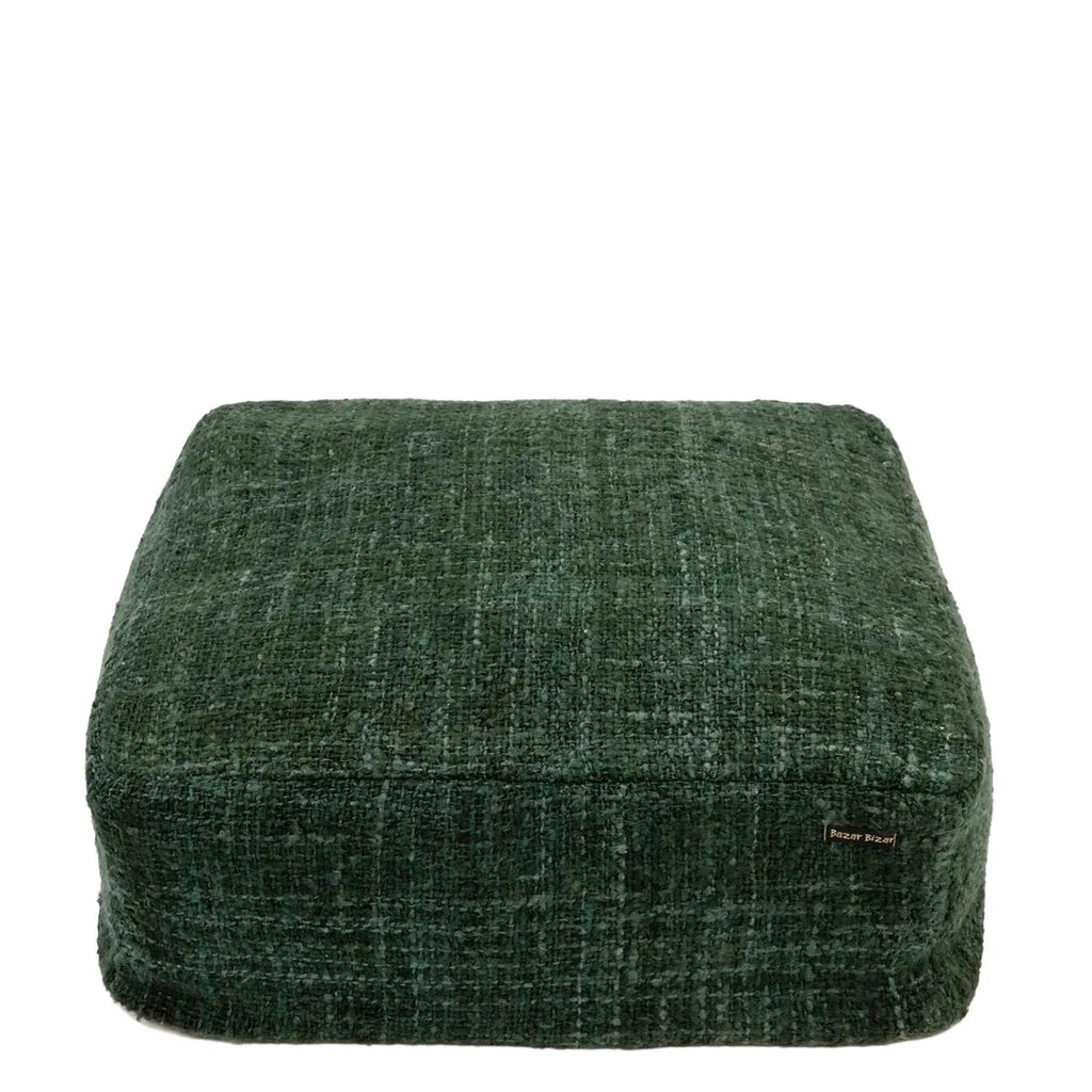 the oh my gee pouf - dark green