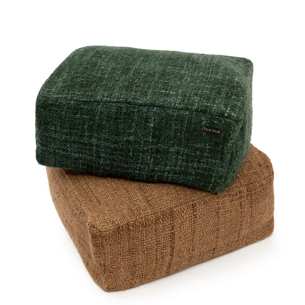 the oh my gee pouf - dark green