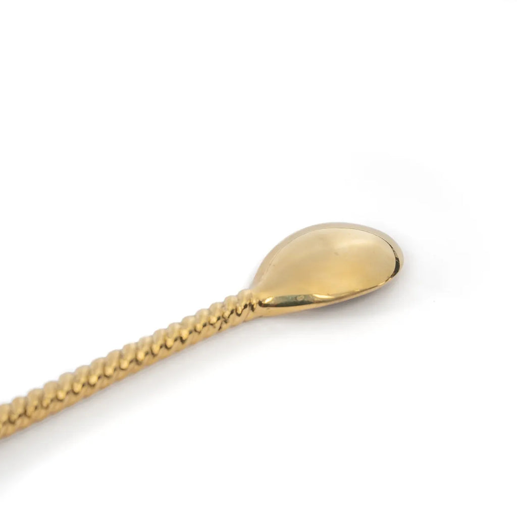 the palm tree long spoon - gold