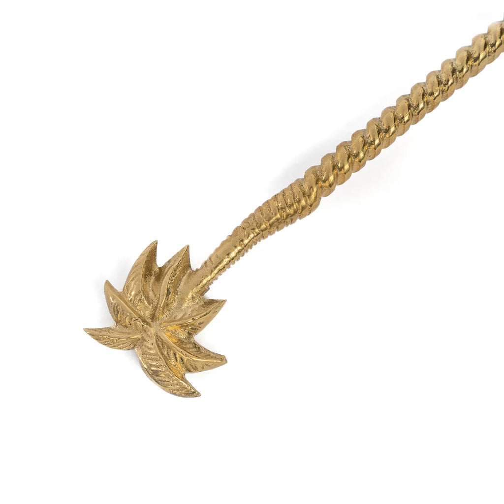 the palm tree long spoon - gold