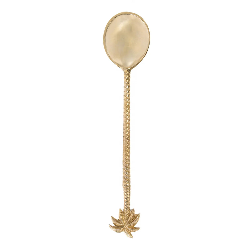 the palm tree salad spoon - gold