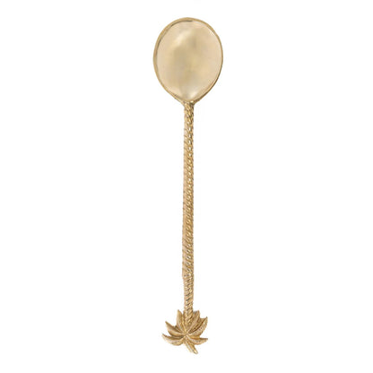 The Palm Tree Salad Spoon - Gold