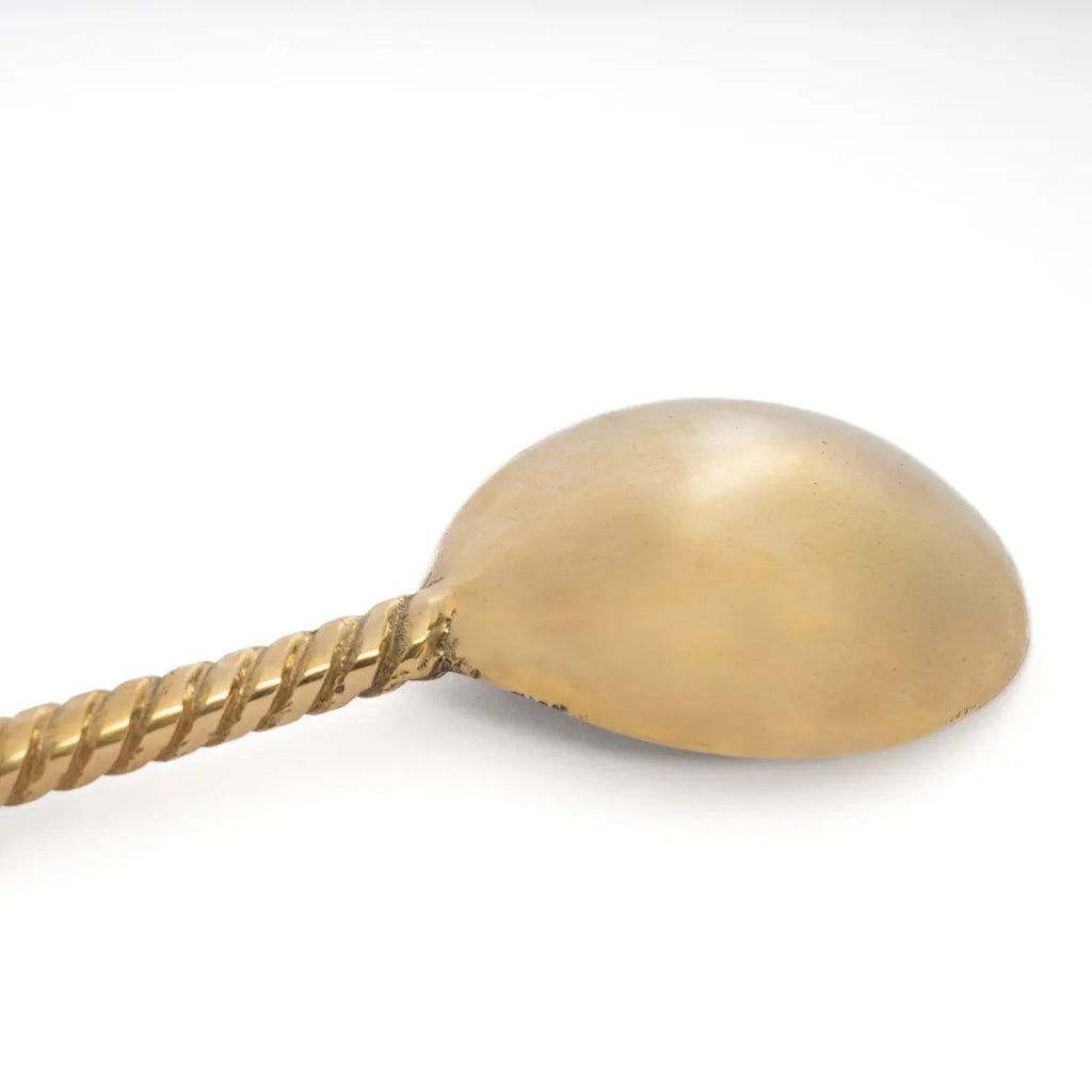 the palm tree salad spoon - gold