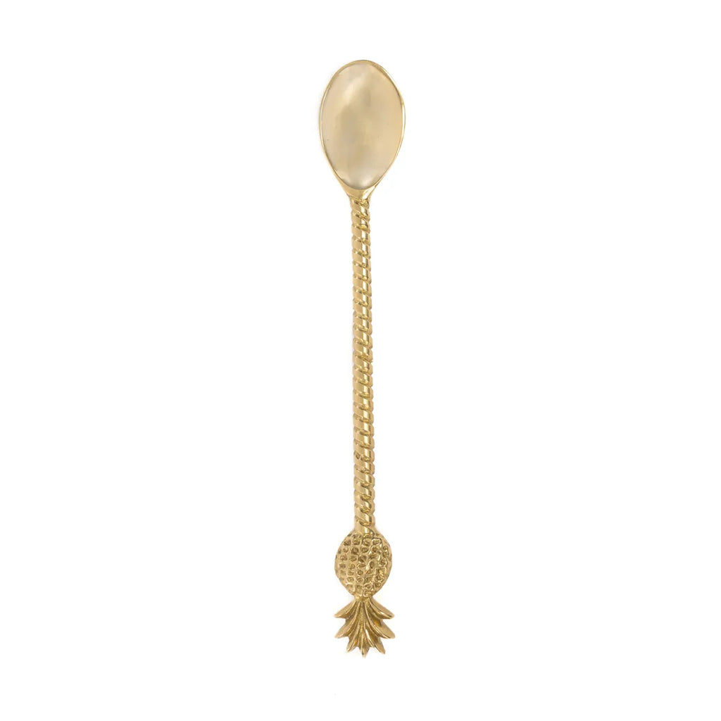 the pineapple long spoon - gold