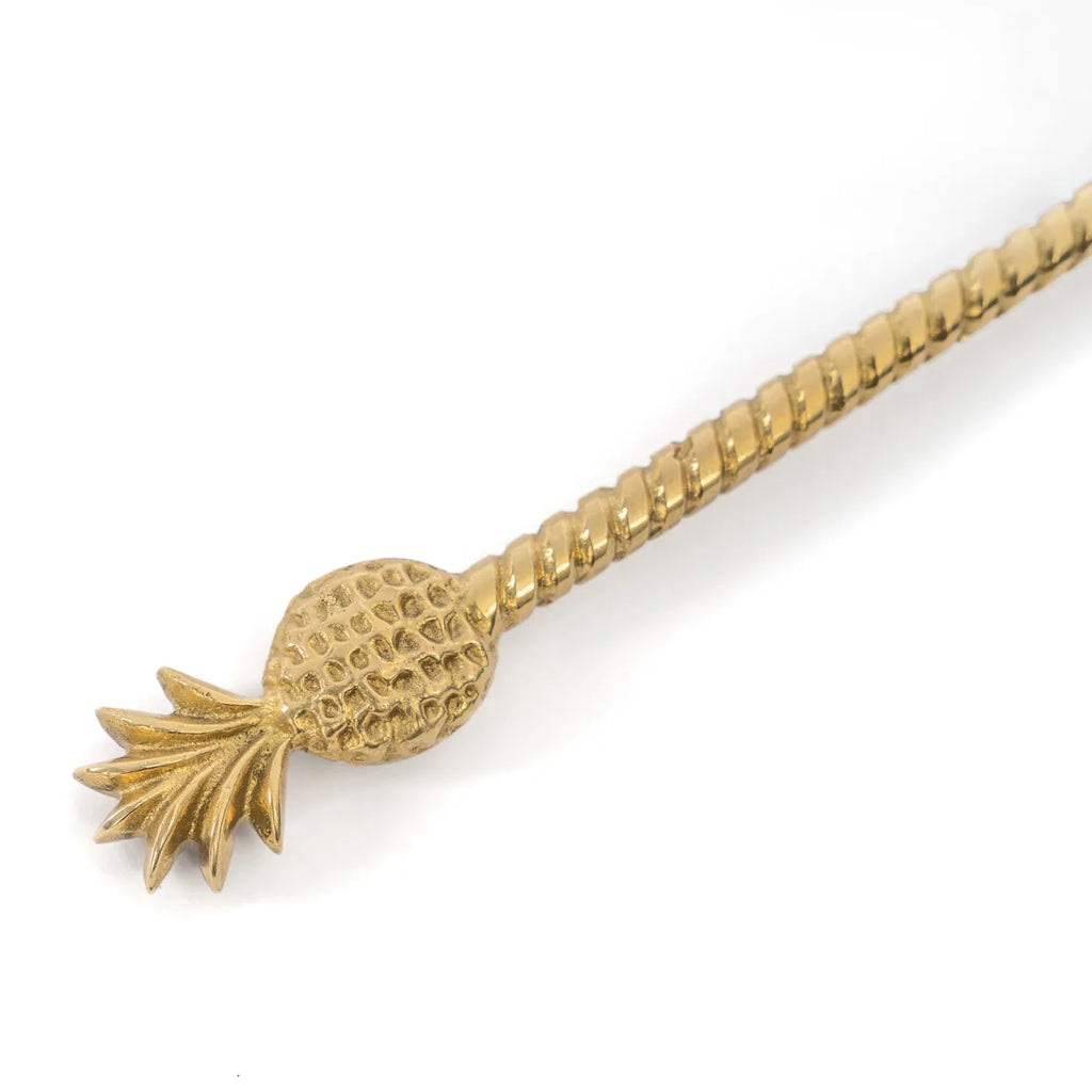 the pineapple long spoon - gold