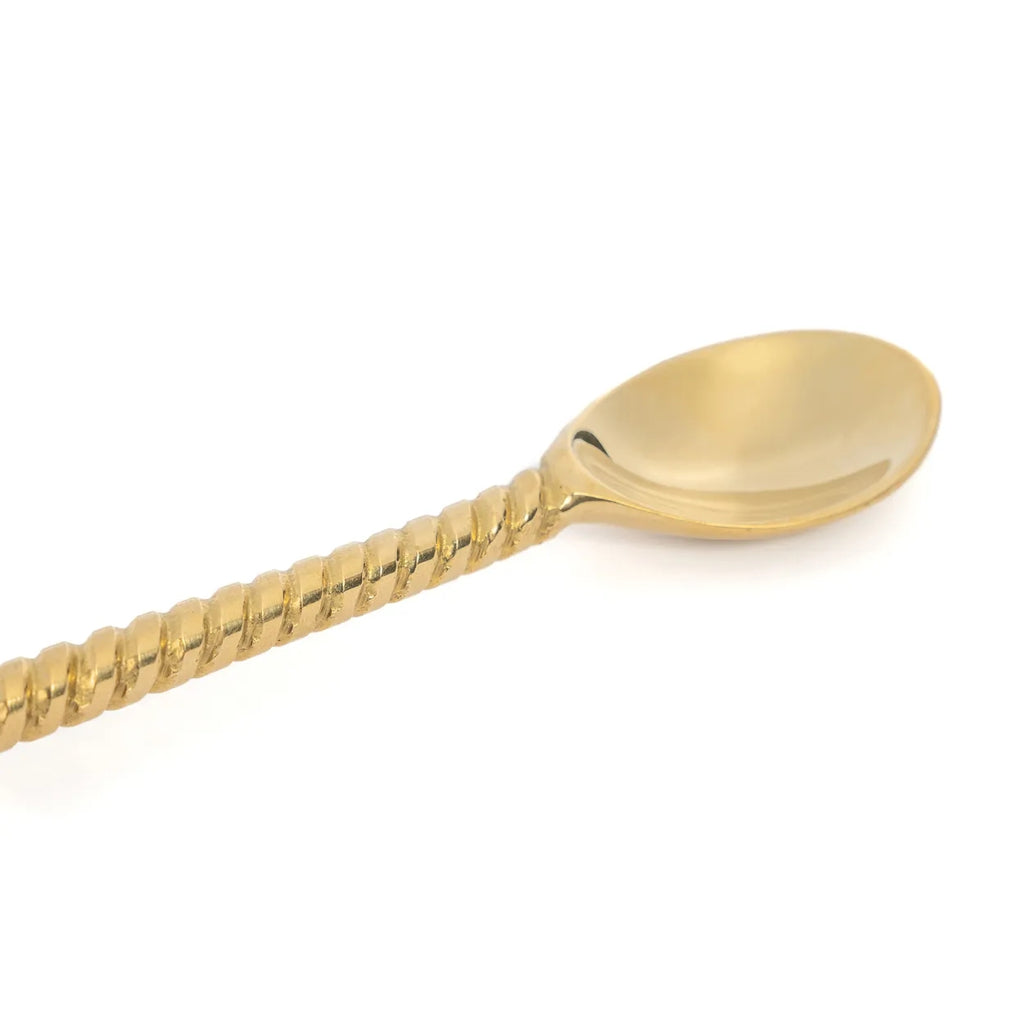 the pineapple long spoon - gold