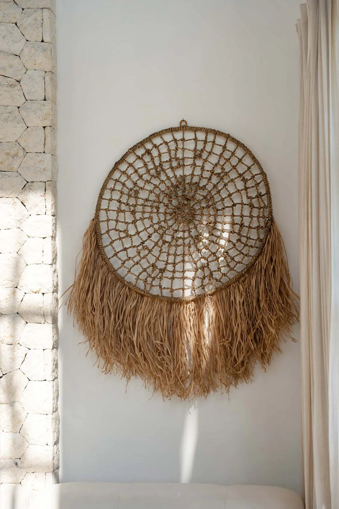 the raffia dreamcatcher - natural