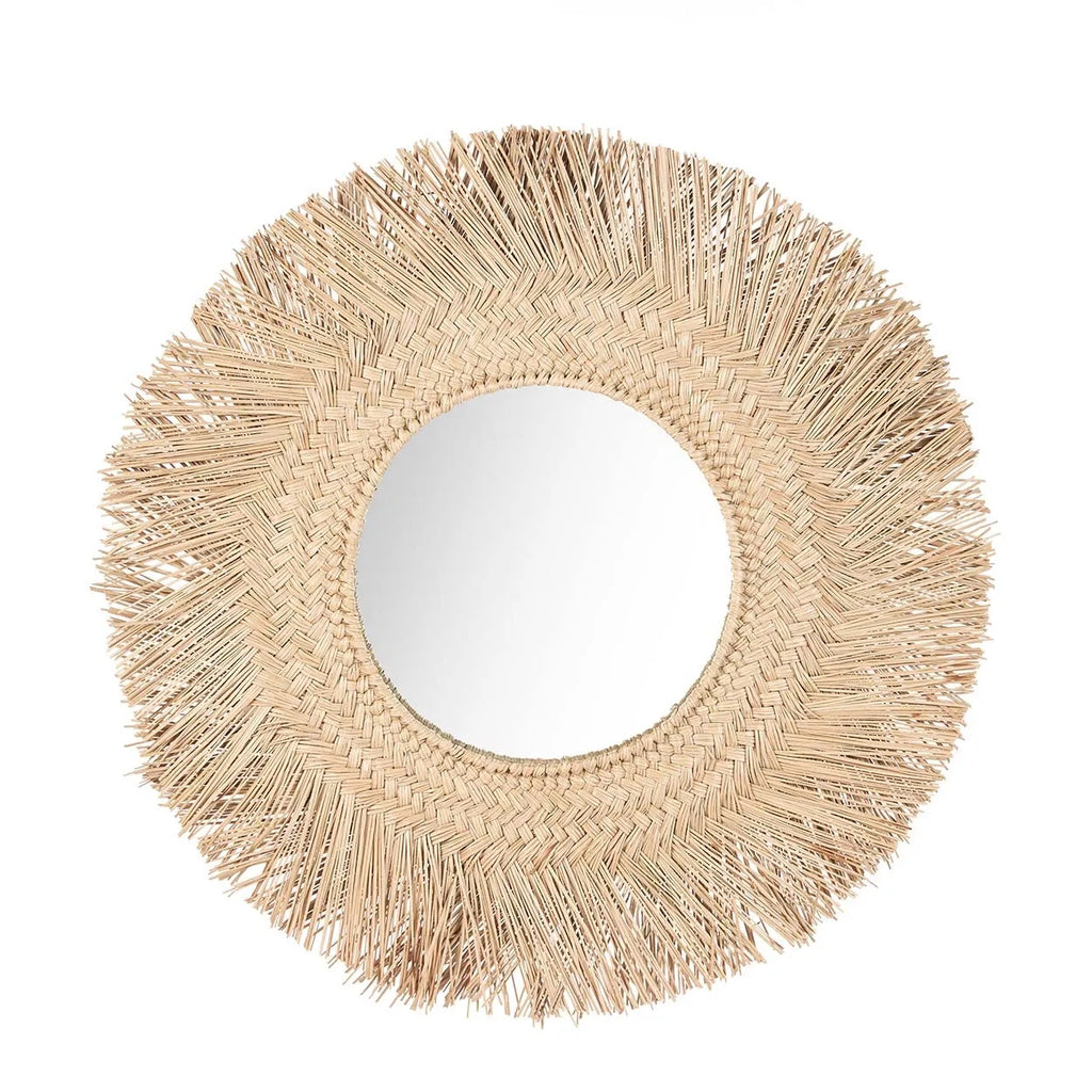 the rattan mirror - natural - m