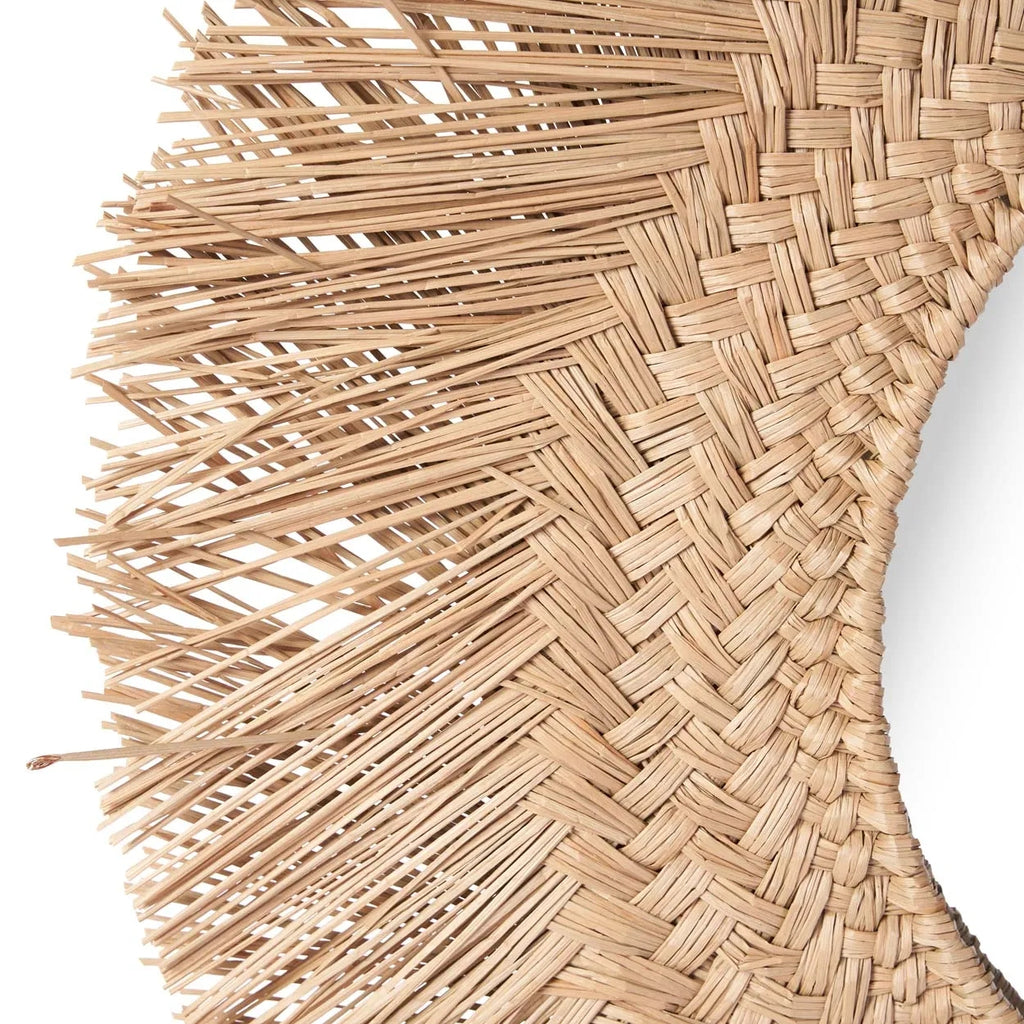 the rattan mirror - natural - m