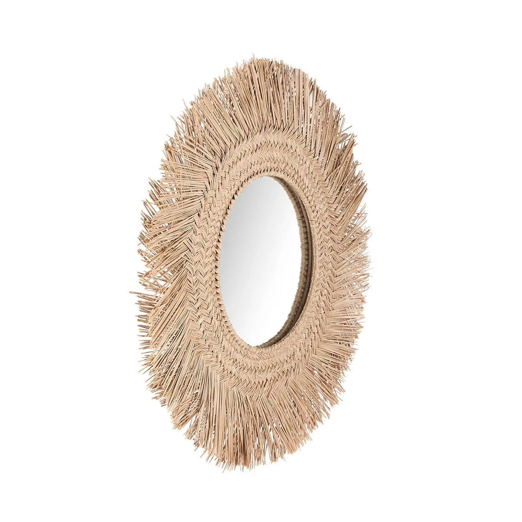 the rattan mirror - natural - m