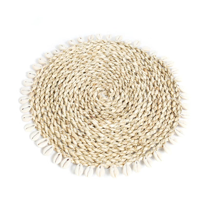 The Seagrass Shell Pan Coaster - Natural