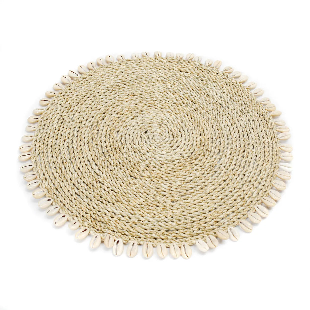 the seagrass shell placemat - natural