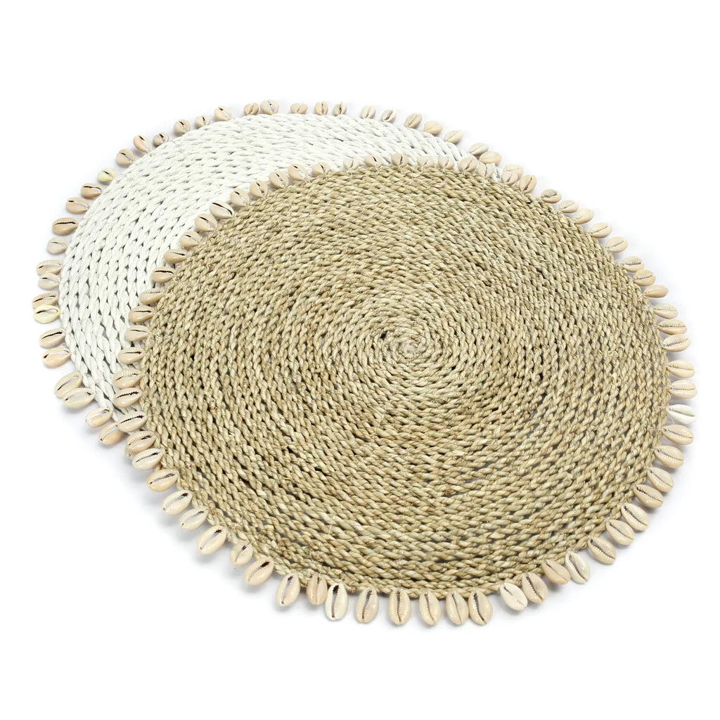 the seagrass shell placemat - natural