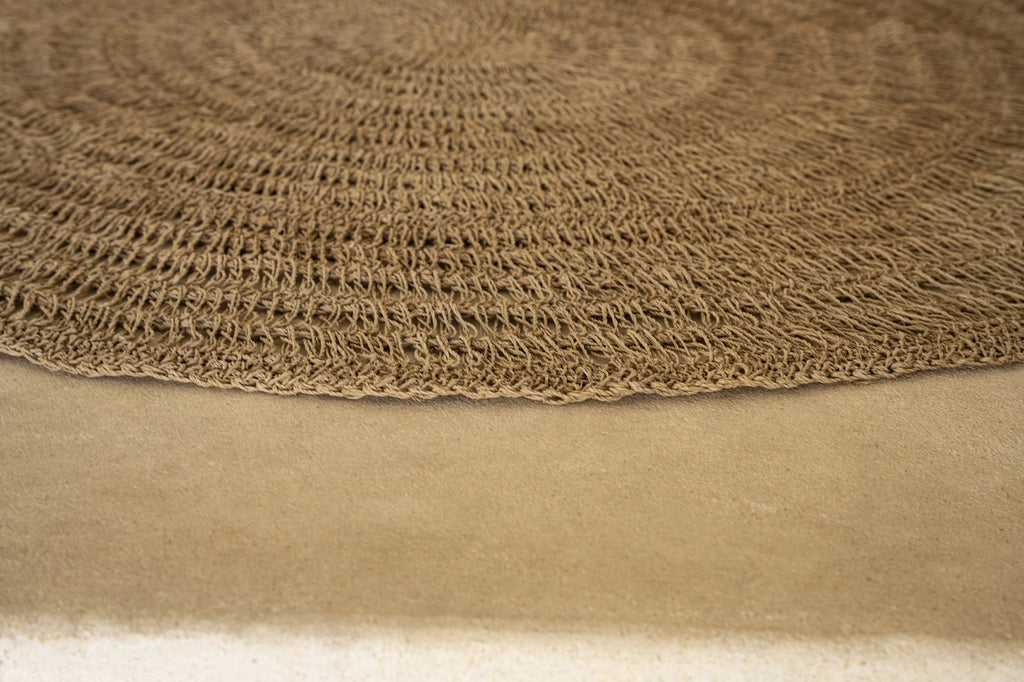 the seagrass carpet - natural - 100cm