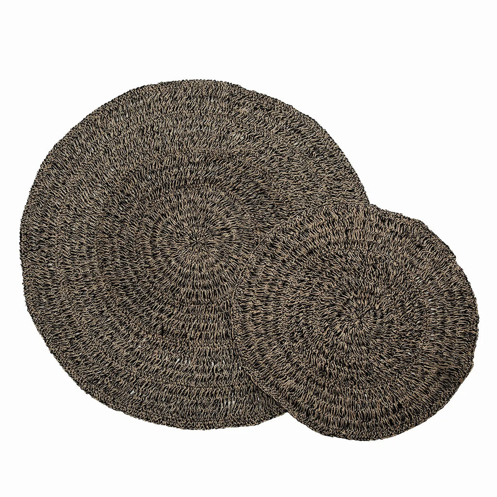 the seagrass carpet - natural black - 100