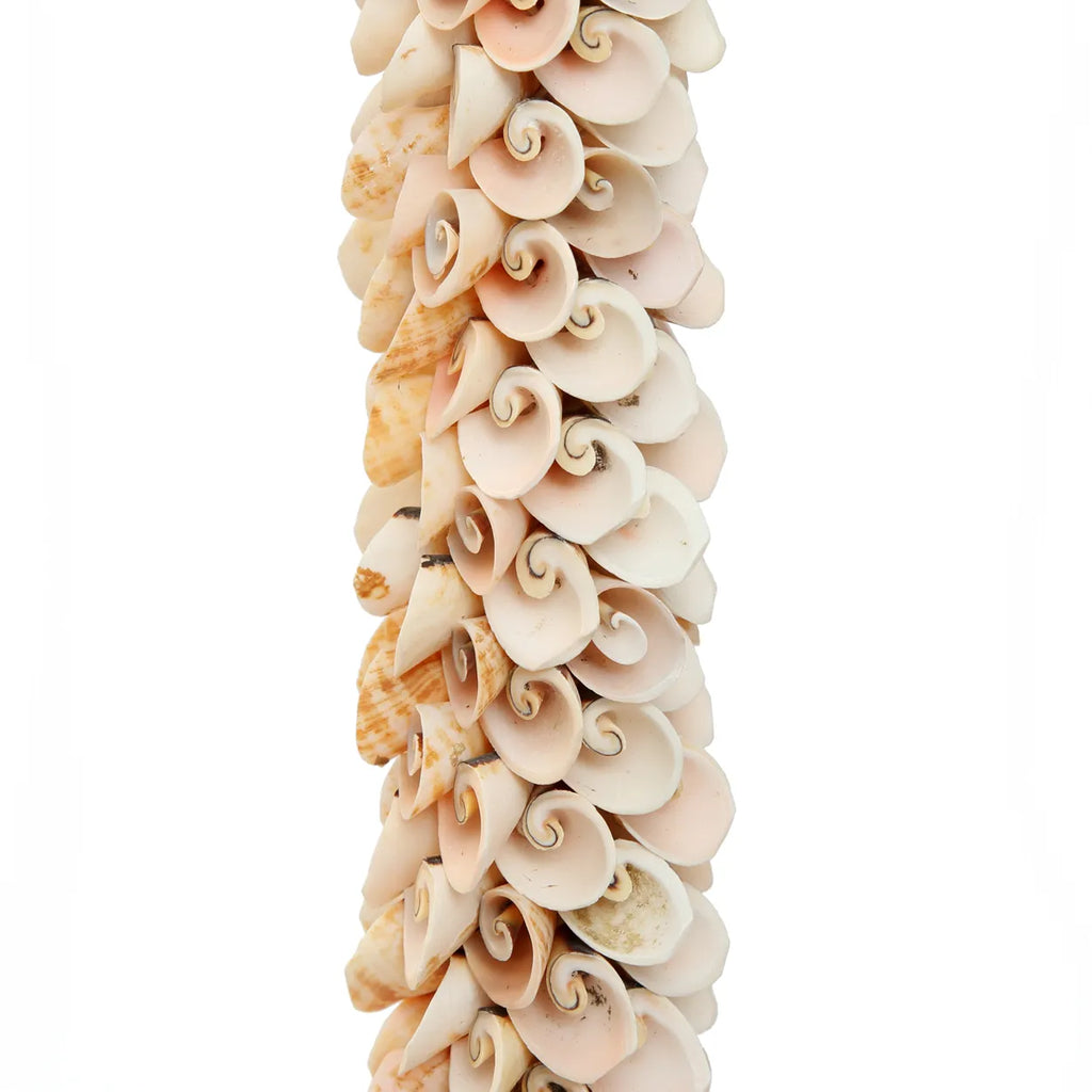 the shell &amp; cotton hanging decoration - pink