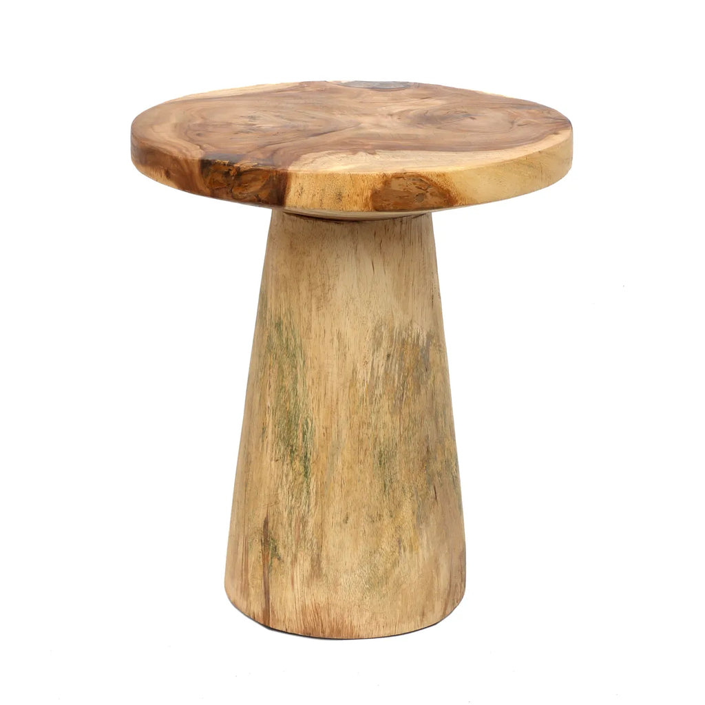 the timber conic side table - natural - 50