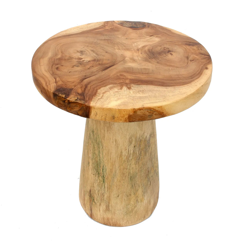 the timber conic side table - natural - 50