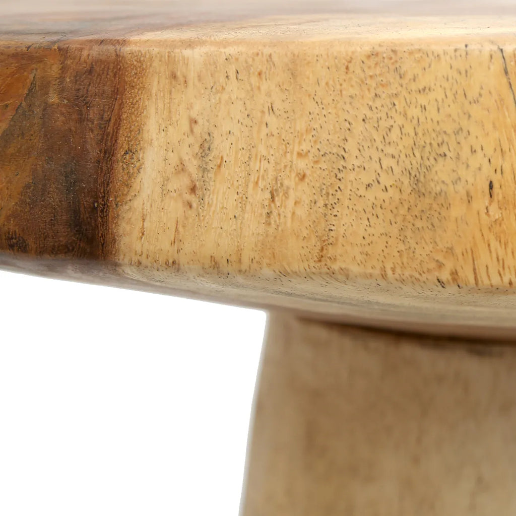 the timber conic side table - natural - 50