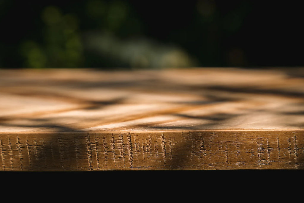 the herringbone console - natural