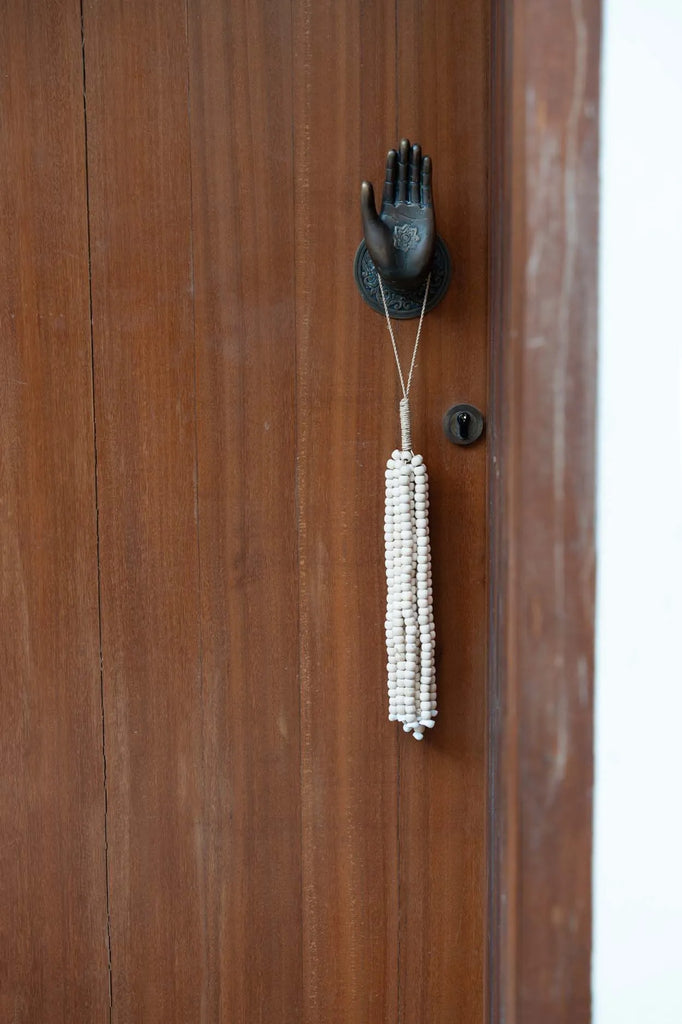 de wooden beads hangdecoratie - naturel