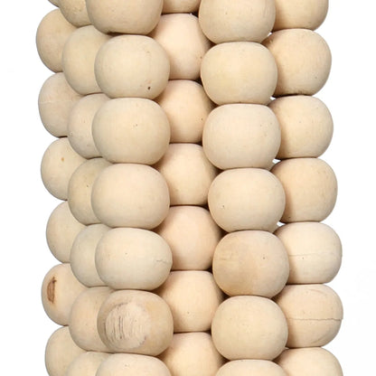 De Wooden Beads Hangdecoratie - Naturel