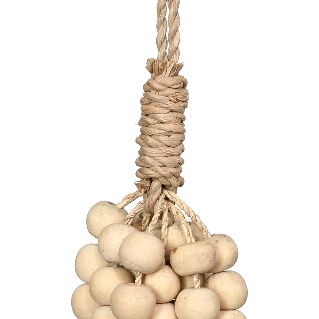 de wooden beads hangdecoratie - naturel