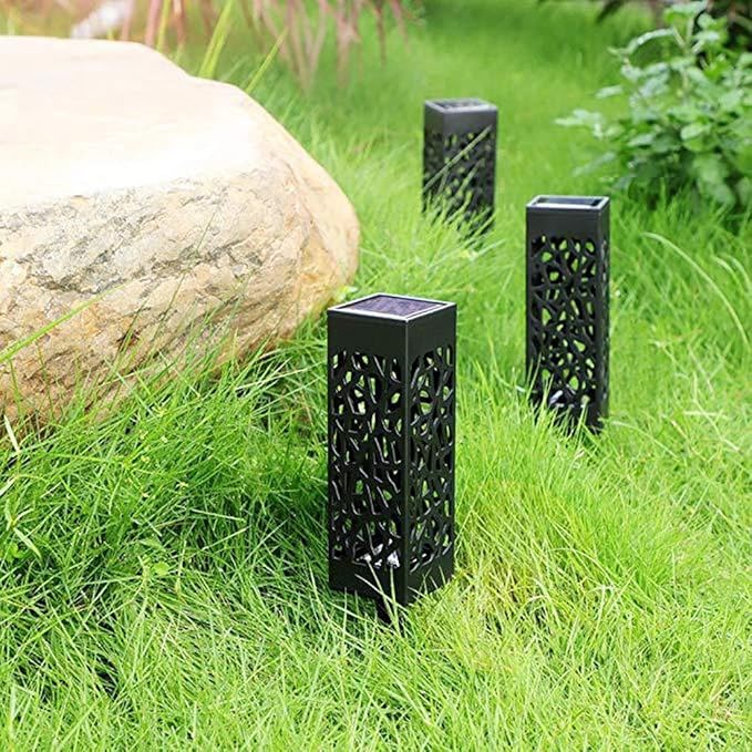 zonne tuinlamp met patroonlicht