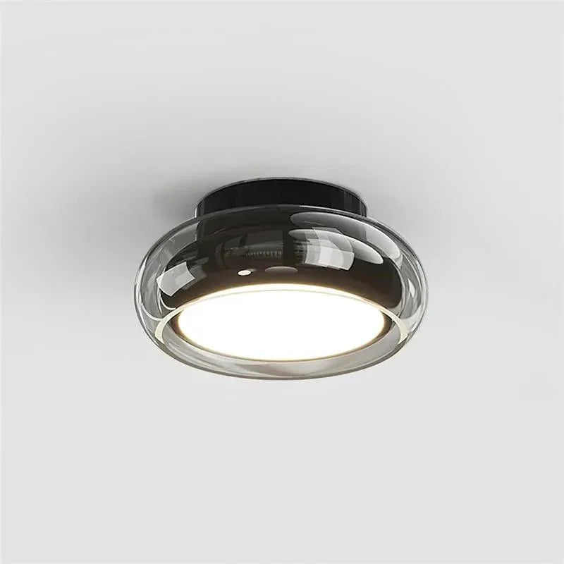 charmante vintage mini acryl led plafondlamp