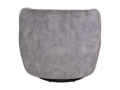 Swivel armchair - Dolphin gray/black - Adore 180 - Velours/metal