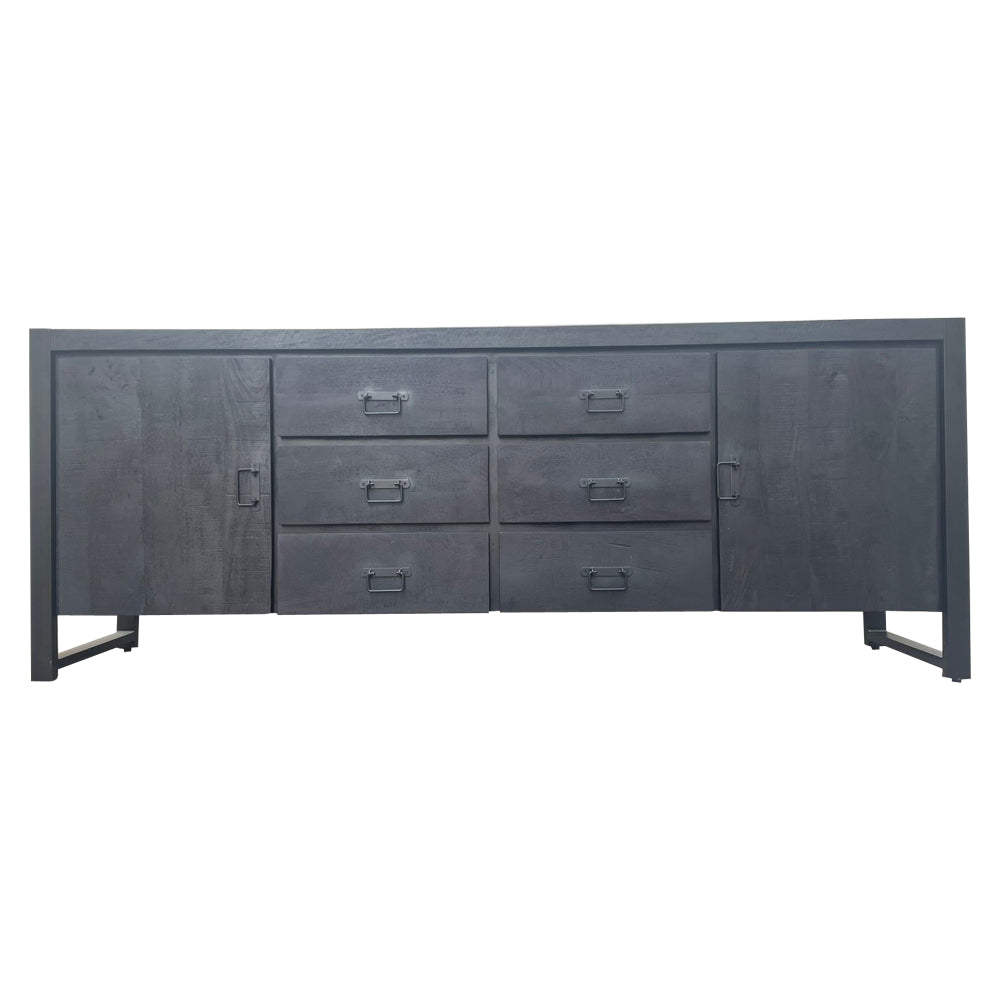 sideboard boaz black | 200 cm