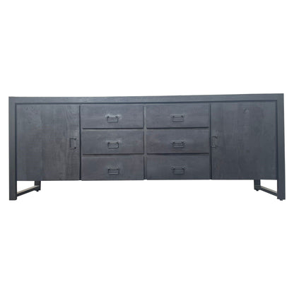 Dressoir Boaz Zwart | 200 cm