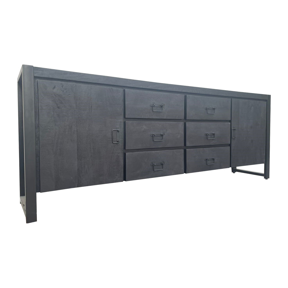 sideboard boaz black | 200 cm