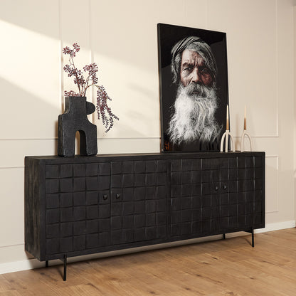 Sideboard Brandy Black | 220 cm