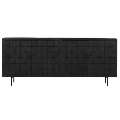 sideboard brandy black | 220 cm