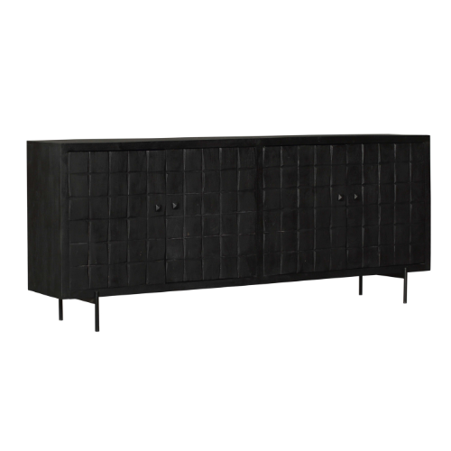 dressoir brandy zwart | 220 cm