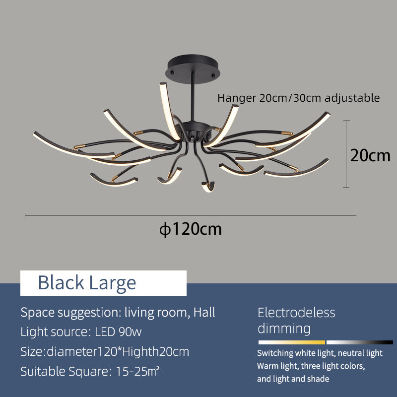 elegante luster plafondlamp voor een stijlvolle verlichting