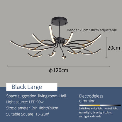 Elegante Luster Plafondlamp voor een Stijlvolle Verlichting