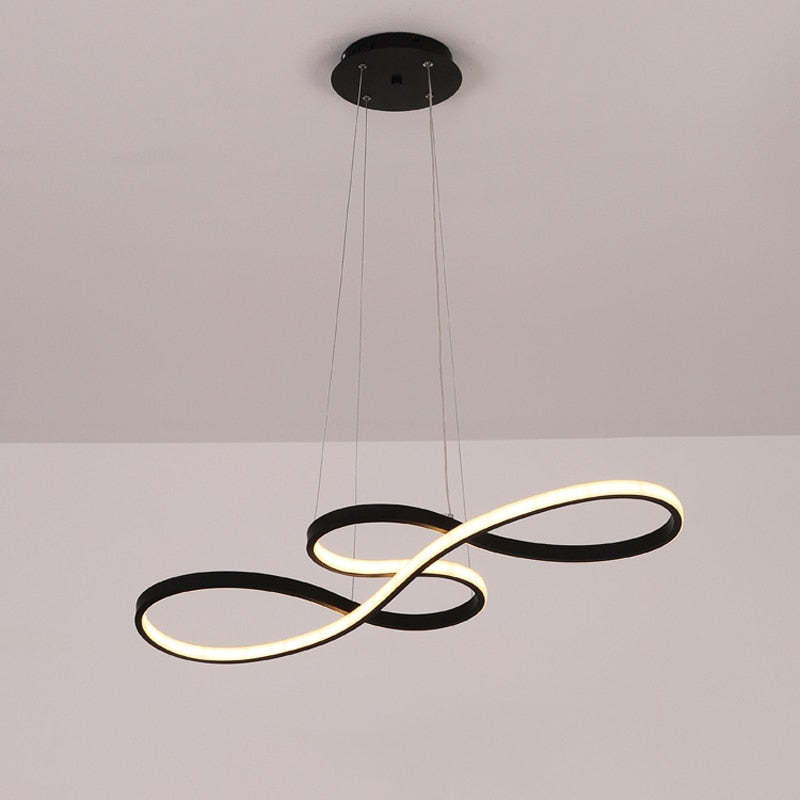 stijlvolle led hanglamp met muzieknotenschema