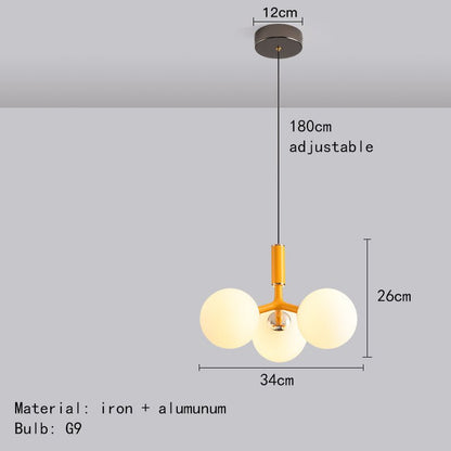 Stijlvolle Noorse luxe glazen hanglamp voor een elegante uitstraling