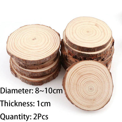 Houten Plankjes Onderzetters Natuurlijk Hout Set van 4