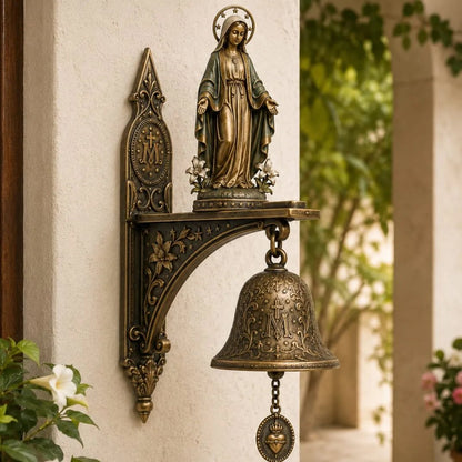 Wandbel Religieuze Bronzen Gebedsbel